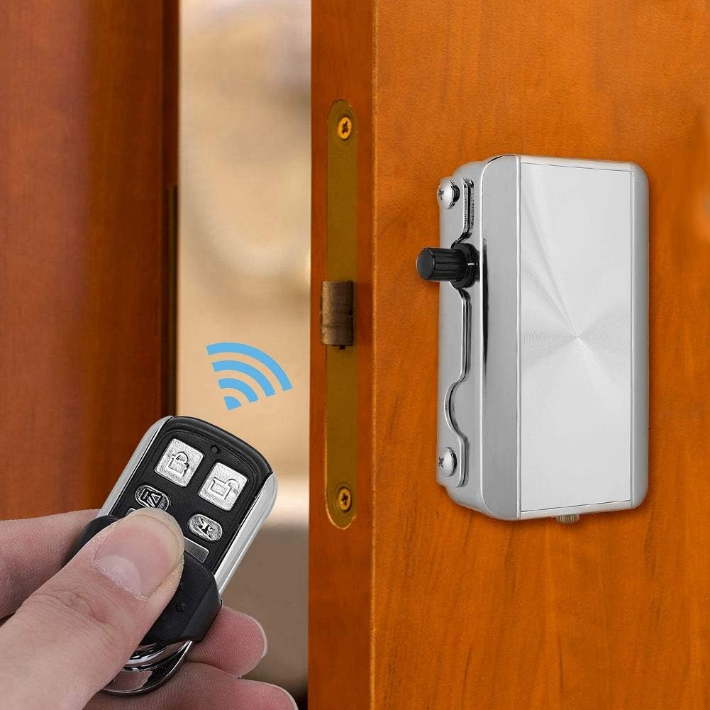Remote Control Door Lock Kit, Smart Wireless Anti-Theft Home Security Keyless Entry Deadbolt Access Control System - Image 3