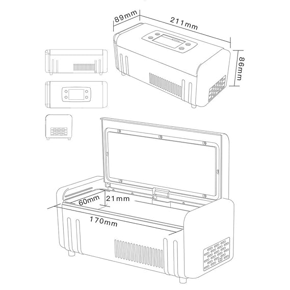 Caja Refrigerada PortáTil - Refrigerador PequeñO De Insulina ...