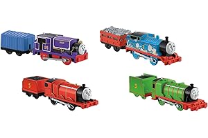 Fisher-Price Thomas & Friends Really Useful Engine Pack, set of 4 motorized toy train engines for preschool kids ages 3 years and older