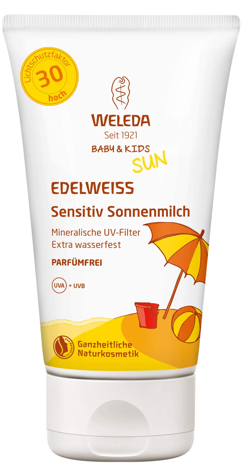 Weleda Edelweiss Sensitiv Sonnenmilch LSF 30 Baby & Kids (150ml)