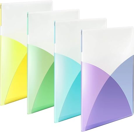 Amazon Co Jp プラス クリアファイル 縦 10ポケット Pasty フルーツスカッシュ 4色組 文房具 オフィス用品