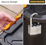 TOUGH MASTER 30L Storage Box Medium Durable Plastic Reinforced Lid Secure view 6