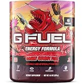 G Fuel Raging Gummy Fish Energy Drink Powder, Pre Workout Caffeine Mix for Gaming, Sugar Free Focus Amino, Vitamin + Antioxidants, 9.9oz (Gummy Fish Candy, 40 Servings)
