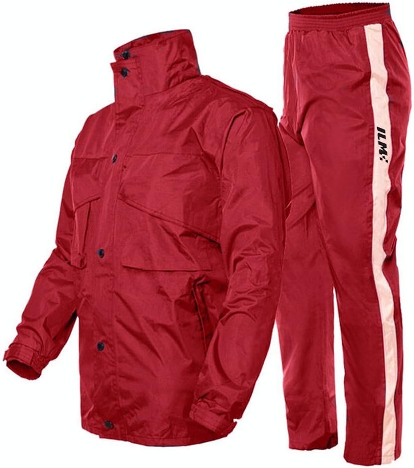 Amazon.com: ILM Motorcycle Rain Suit - Two Piece Rain Gear with Jacket and Pants for Women and 
