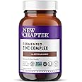 New Chapter Zinc Supplement, Fermented Zinc Complex, ONE Daily for Immune Support + Skin Health, Mineral-Balancing Formula Rich in Copper, Easy to Swallow & Digest, 90 Count (3 Month Supply)