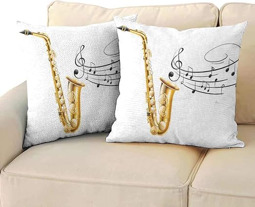 Amazon Com Ediyuneth Pillowcases Covers Jazz Music Decor