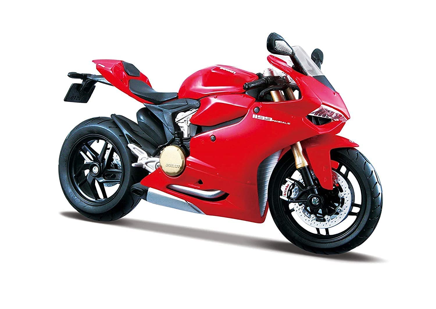Maisto DUCATI 1199 PANIGALE Motorbike - 1:12 Scale - Incredibly Detailed Die-Cast Replica Collectible Motorcycle Model, Red