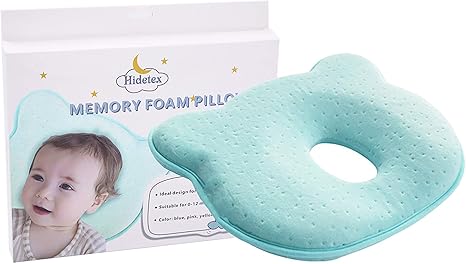 Hidetex Oreiller Pour Bebe Previent Le Syndrome De La Tete Plate Plagiocephalie Pour Votre Nouveau Ne