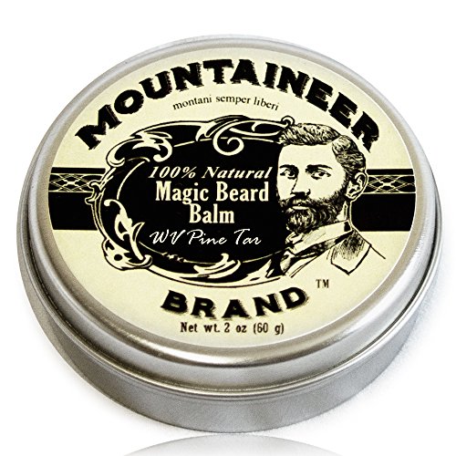 Magic Beard Balm by Mountaineer Brand: All Natural Beard Conditioning Balm (WV Pine Tar)