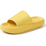 MUYOGRT Cloud Slides for Women Men, Comfy Shower Shoes Non Slip, Cloud Slippers with Cushioned Thick Sole, Pillow Sandals Qui