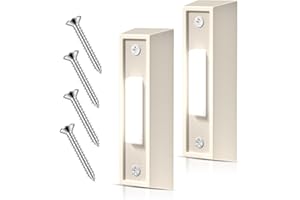 TobeBright Lighted Doorbell Button LED, White Door Bells Button Only, Doorbell Button Replacement with White LED Light, Garag