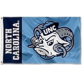 College Flags & Banners Co. UNC Tar Heels Mascot Logo Large Grommet Banner Flag