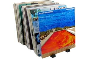 BENNY BASS Vinyl Record Storage - Vinyl Record Holder 65 Albums with Now Playing Vinyl Record Stand, LP Storage & Record Hold