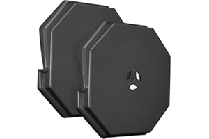 MINSN PTY Siding Mounting Blocks, Qulity Siding Mounting Plate, 130110006001 Octagon Outdoor Light Mounting Block, for 1/2 inch Lap Double and 4 inch Height Siding, Black 2 Packs