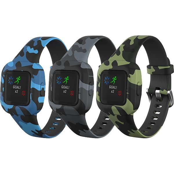 Solid Color Replacement Bands For Garmin Vivofit Jr. 3 - Silicone Sport Wristbands For Kids Fitness Tracker