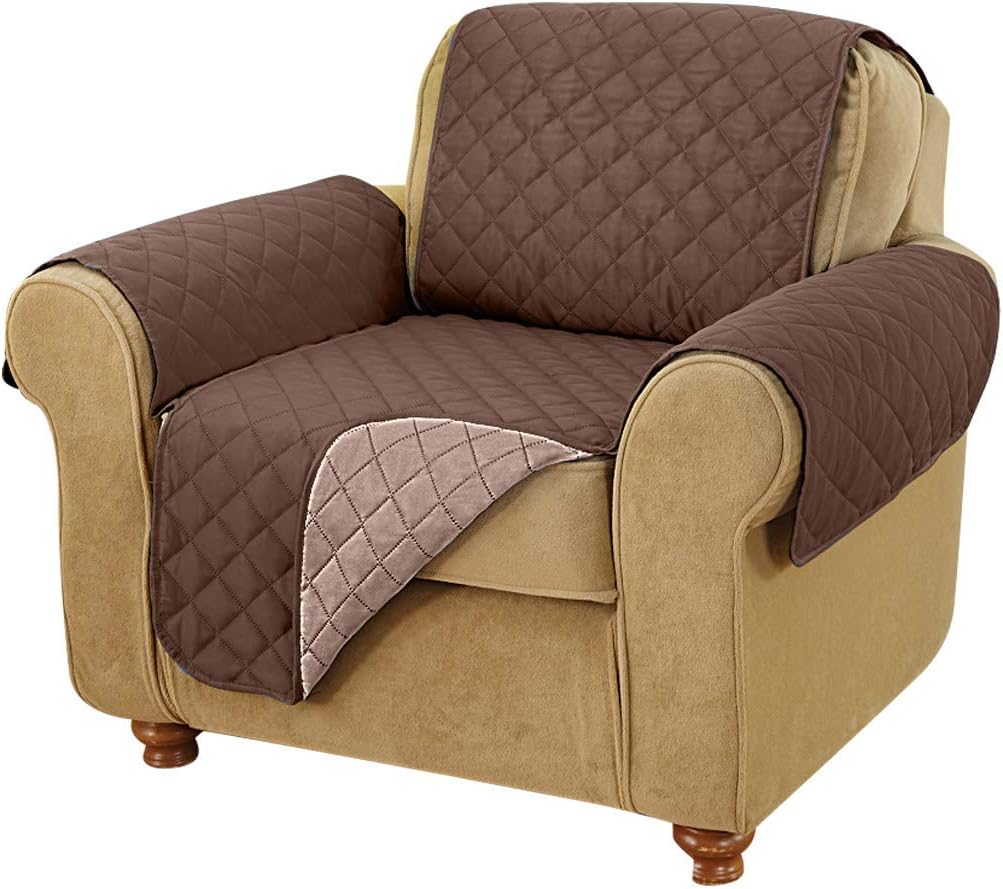 Carol Wright Gifts Reversible Furniture Covers, Brown, Size