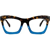 Zeelool Stylish Vintage Oversized Square Glasses for Women with Non-prescription Clear Lens Benitez ZWA035804