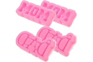 MUELODSIC 4pcs Silicone Chocolate Molds for Mother’s Day and Father’s Day, Letter Shape Candy Baking Molds,