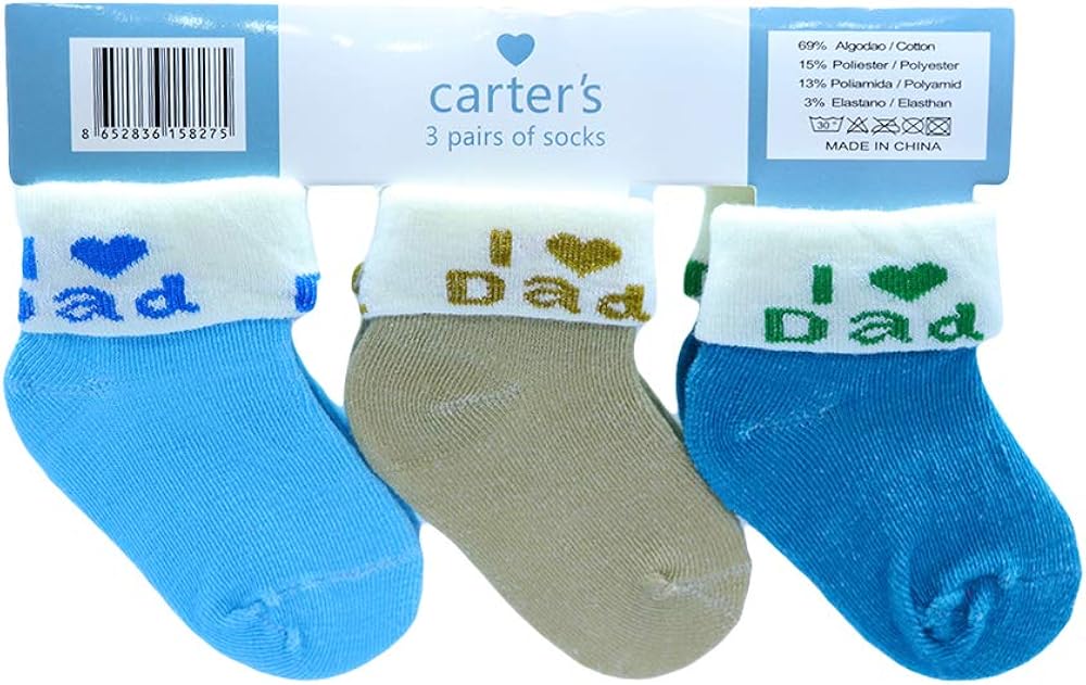 Buy Baby 'I love Dad' Socks Perfect Fit For Age Group Around 012