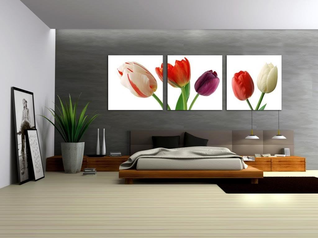 YEHO Art Gallery Painting Picture Painting on Canvas Print without Framed, Modern Home Decorations Wall Art set of 3 Each is 5050cm