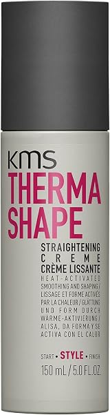 KMS ThermaShape Straightening Creme 150ml All Hair Types Heat Protection 230°C view 1