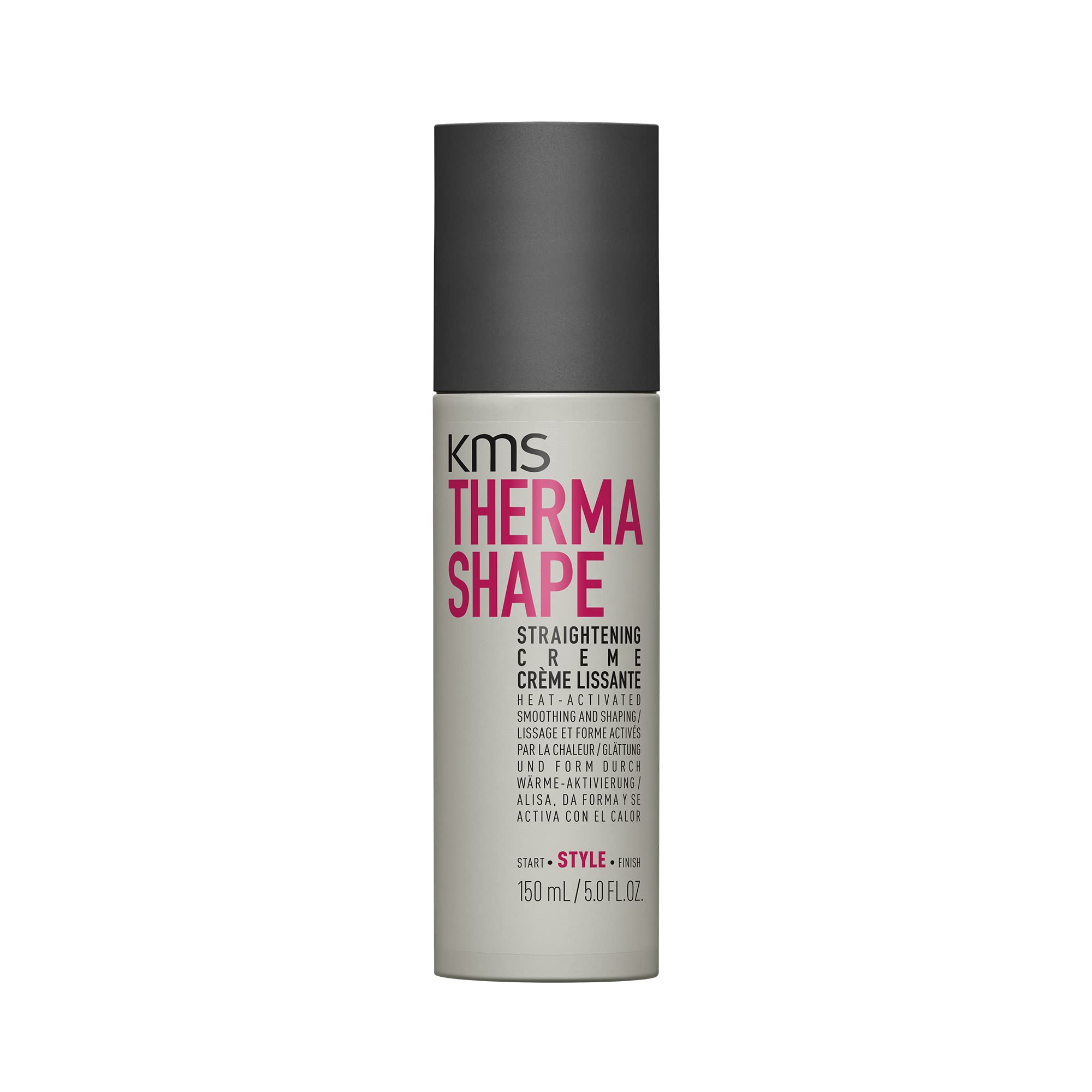 KMS ThermaShape Straightening Creme, For All Hair Types, Smoothness & Frizz Control, Heat Protection up to 230°C, Vegan & PETA Approved, 150ml