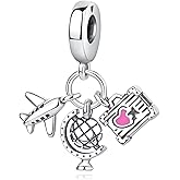 Nbsameng S925 Sterling Silver World&Travel Charms Bead Compatible for Pandora Bracelets and Necklaces, DIY Jewelry for Women, Barcelona Cathedral