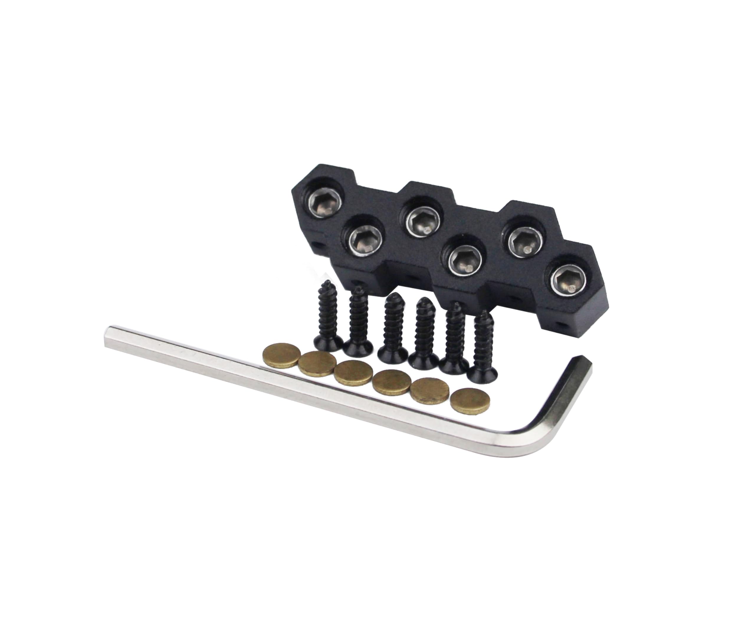 Photo 1 of Guyker 6 String Headless Guitar Bridge String Lock Electric Guitar Replacement Part