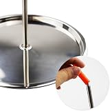 ZCYKJ BBQ Vertical Skewer Stainless Steel Spit Grill Chicken Rack 21x19.8cm view 5