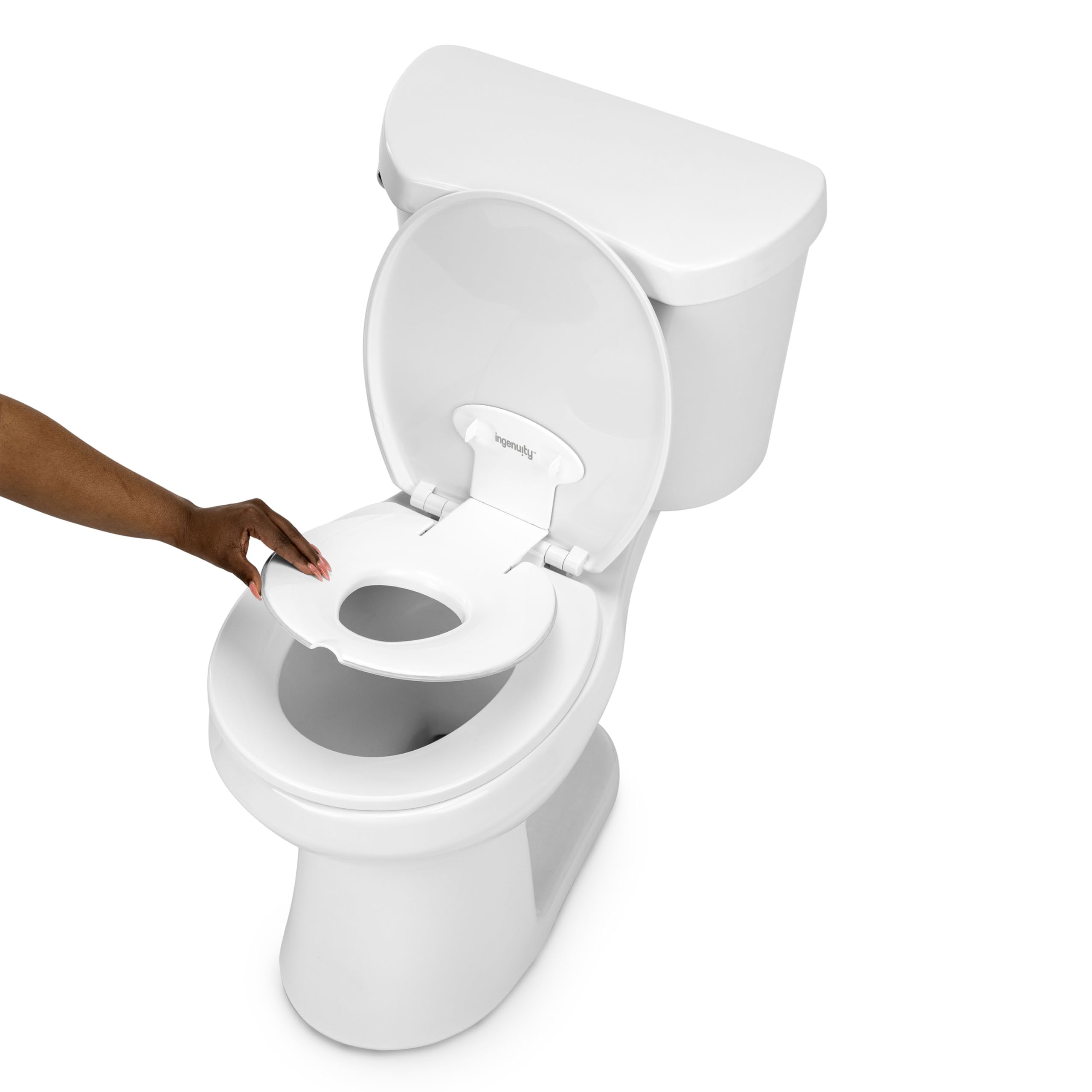 Ingenuity Flip & Sit Potty - Semi-Permanent Seat, Easy Setup, for Ages 18 Months+