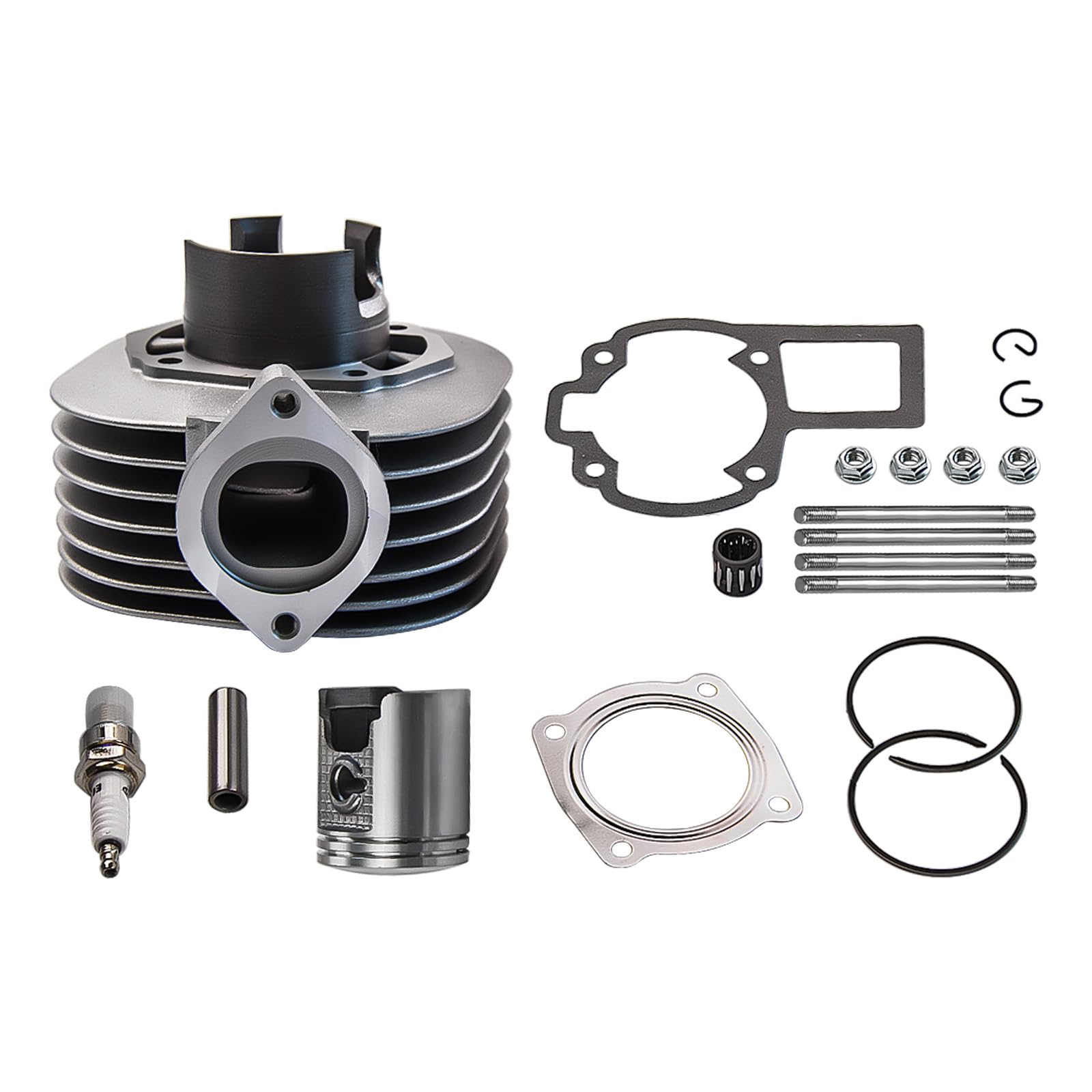 Photo 1 of maXpeedingrods 80cc Cylinder Piston Gasket Top End Kit for Suzuki Quadsport LT80 1987-2006 for Kawasaki KFX80 03-06 Replace Part Number 11210?40B01