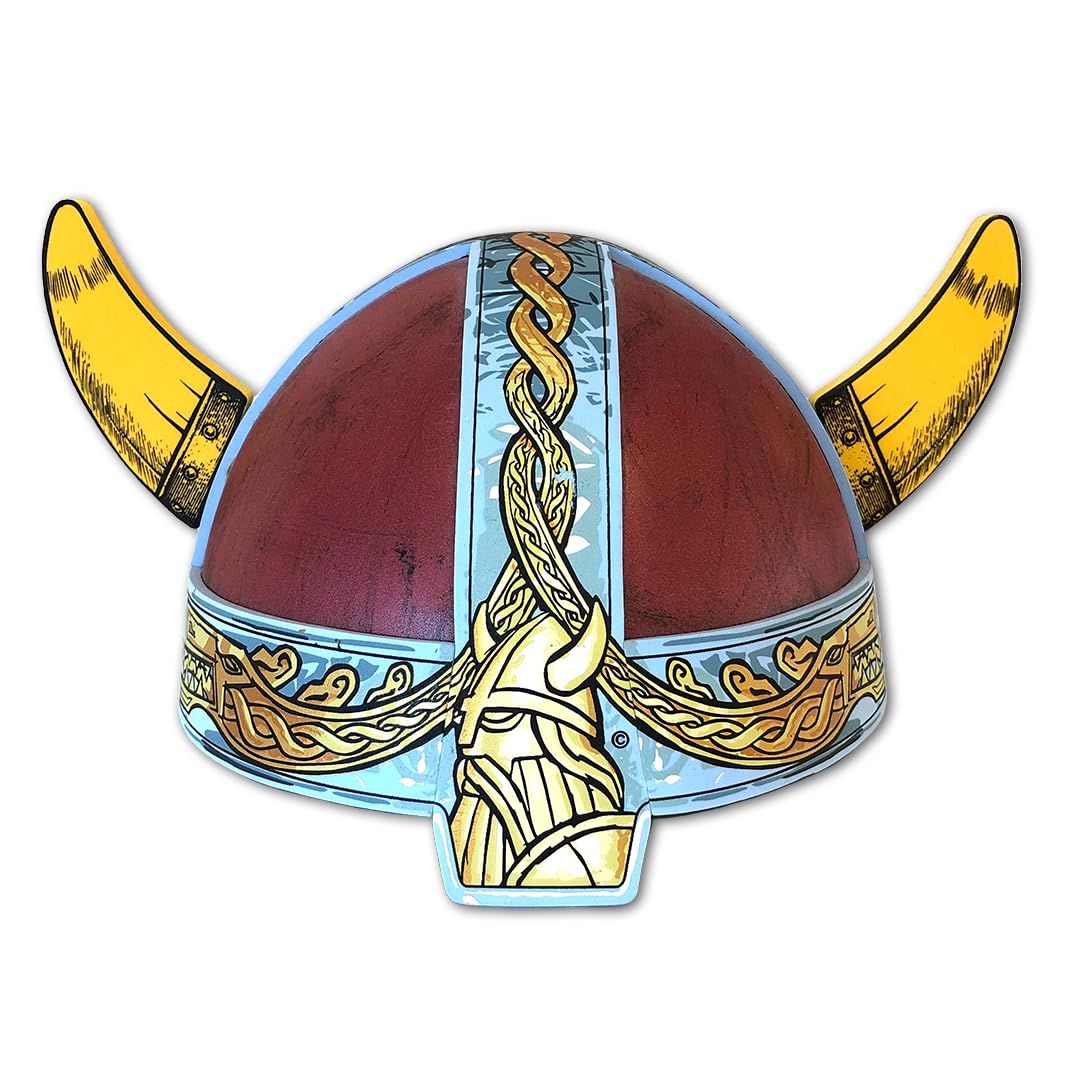 Liontouch Viking Helmet | Chief Harald’s Medieval Foam Toy For Children’s Pretend Play With Norse Theme | Safe & Durable Battle Accessory For Dress Up & Costumes For Boys – One size fits all