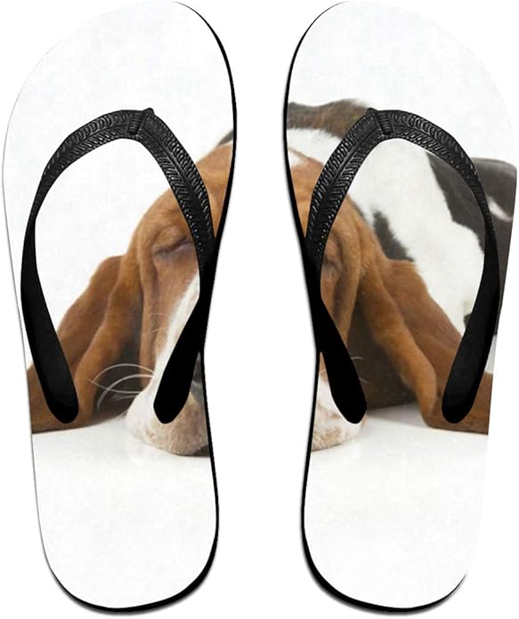 black strap flip flops