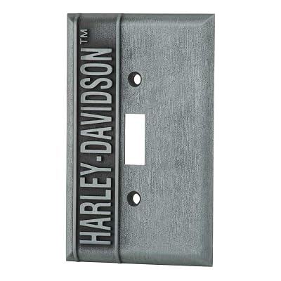 Harley-Davidson Heavy-Duty H-D Single Switch Plate, Hardware Included HDL-10169