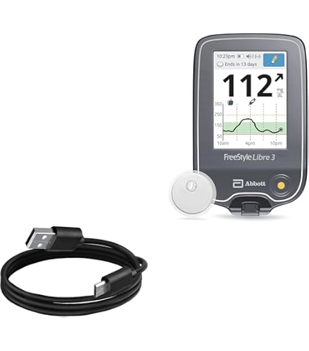 BoxWave DirectSync Cable For Freestyle Libre Reader - Charge & Sync Combo