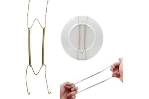 8 10 12 14 16Inch Plate Hangers for Walls Plate Dish Hangers Stainless Steel Decorative Invisible Plate Hangers Holder, Wall 