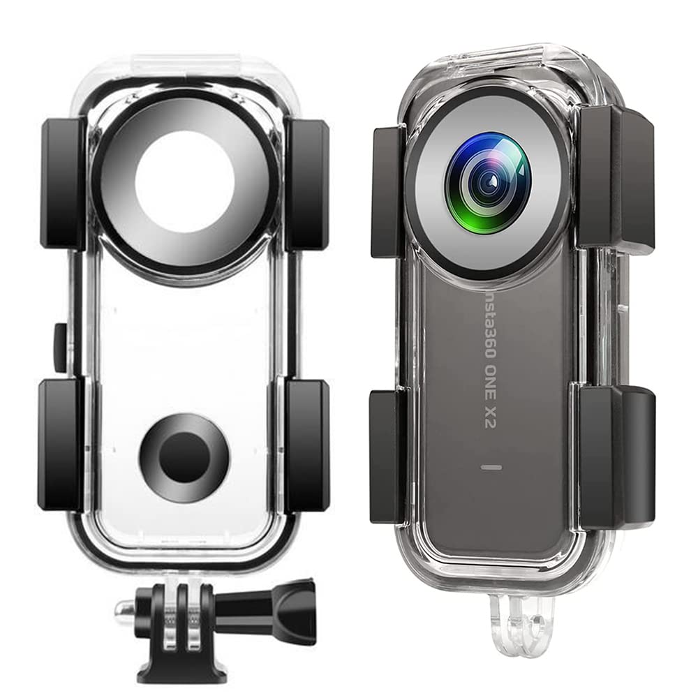 Flycoo Waterproof Case for Insta360 ONE X2 Dive Case Underwater Housing Protective Shell for ONE X2 360 Degree Panoramic Camera
