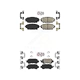 AmeriBRAKES Front Rear Ceramic Disc Brake Pads Kit