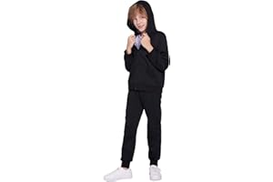 Boyoo Boys' 2 Piece Athletic Tracksuit Jogging Sets Outfit Sweatsuit Zip Up Hoodie and Active Pants for Kids 5-14 Years