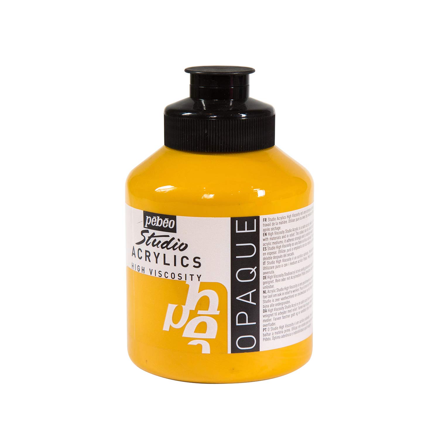 PEBEO 171027 500 ml Studio Acrylic Paint, Yellow Ochre — image 1