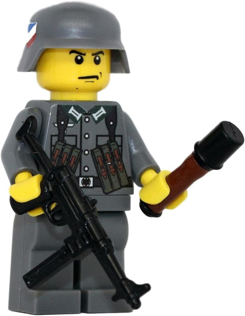 Amazon.com: Modern Brick Warfare German WW2 MP40 Soldier Custom Minifigure: Toys & Games
