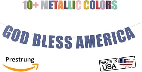 Amazon Com God Bless America Banner 4th Of July Signs