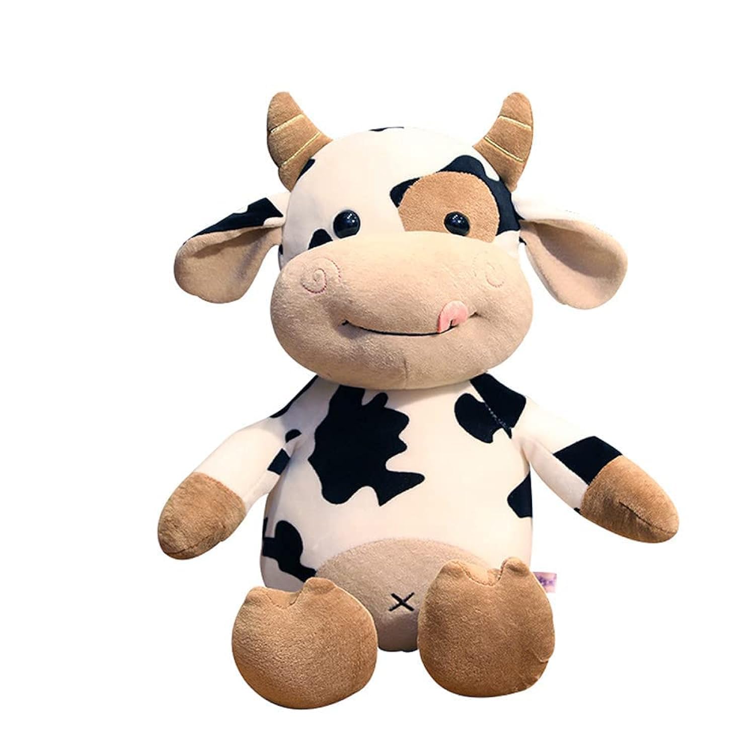Cow Plush Toy, 40 cm Stuffed Animal Plushie Doll, Soft Fluffy Friend Hugging Cushion - Present for Every Age & Occasion