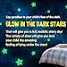 Glowing in the Dark Stars Wall Stickers - Glowing Reusable Ceiling Decors of 220 Stars and 1 Moon Set for Kids Bedding Rooms or Birthday Party