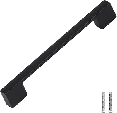 Decoranddecor Dimora D-Shape Cupboard Handles 96mm 128mm Matt Black