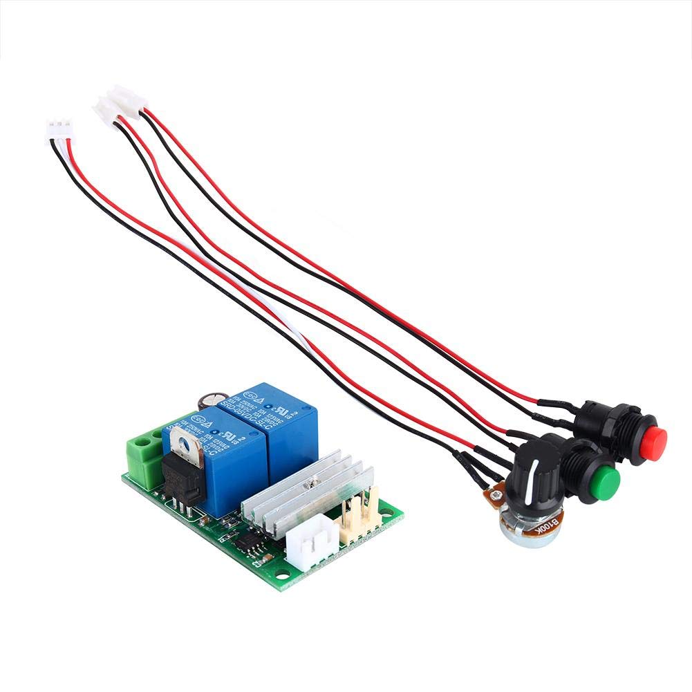 Motor Speed Controller, DC6V-24V 3A PWM High Power Motor Speed Regulator with Reversing Direction Switch