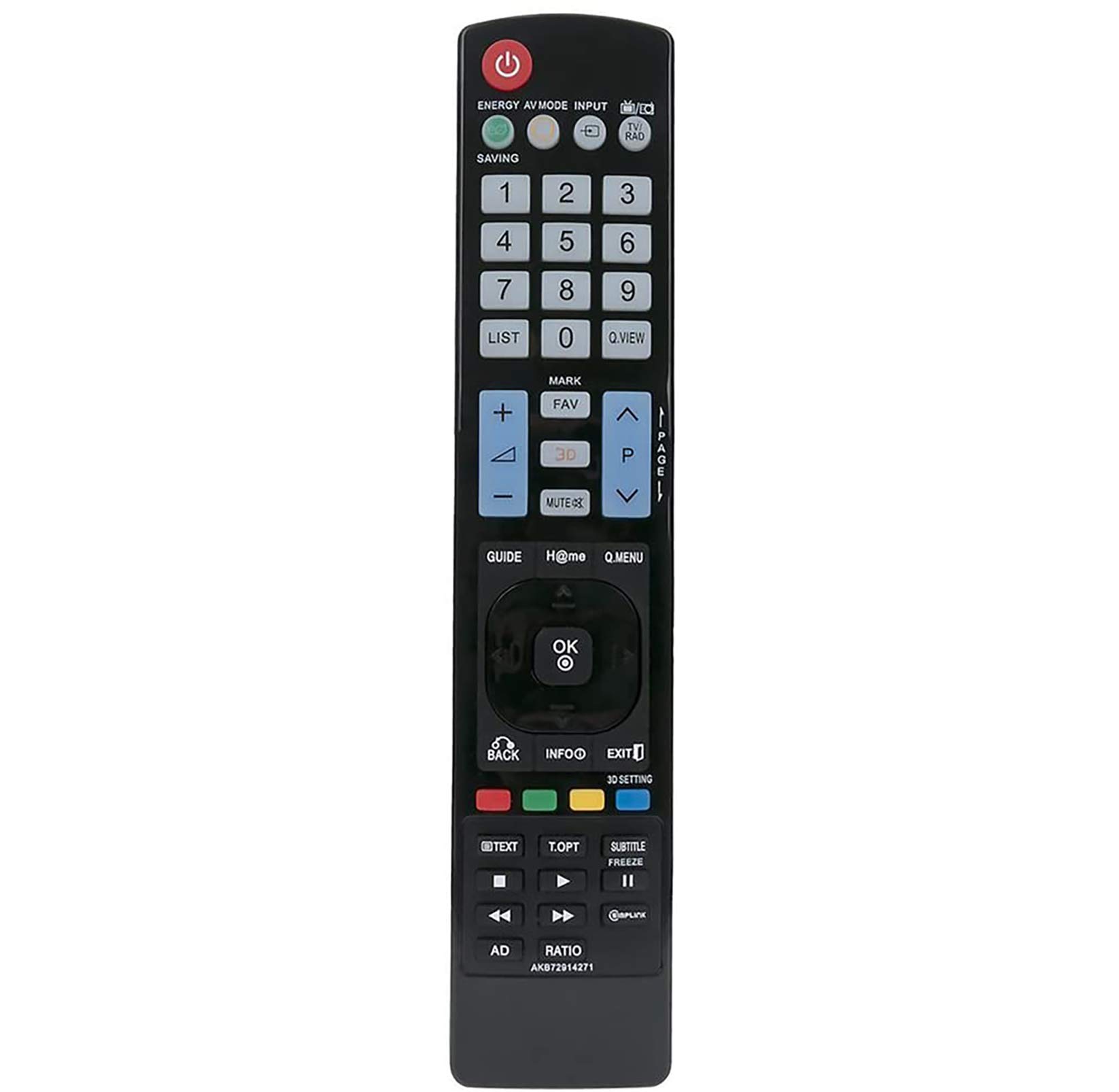 allimity Replacement Remote Control AKB72914271 LG TV 42PW450 50PW450 50PZ250 50PZ550 60PZ550 60PZ250N