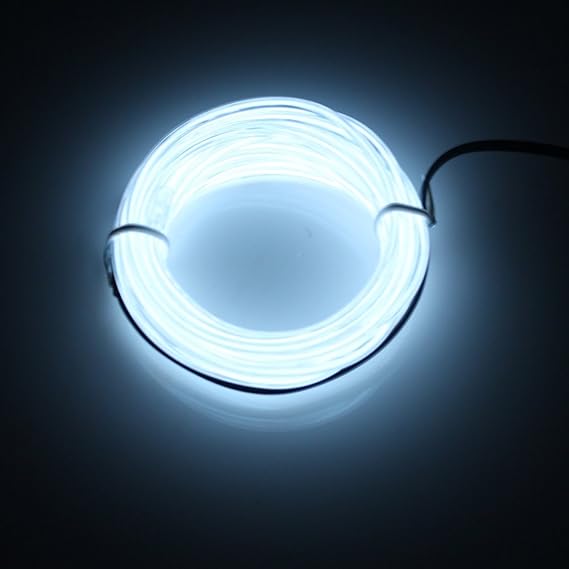 Lerway 5M Bunte Luminous EL Wire Elektrolumineszenzdraht EL Neon Kabel LED-Licht Glowing Beleuchtung Flexible Lampe + Control