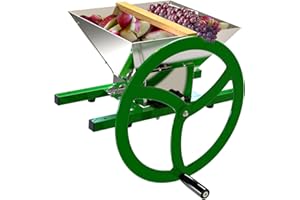 EJWOX Fruit and Apple Crusher - 7L Stainless Steel Manual Juicer Grinder, Fruit Scratter Pulper for Wine and Cider Pressing