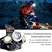 ZUKVYE Rechargeable LED headlamp, Super Bright LED Headlight Flashlight 6000 Lumen Zoomable Waterproof Red for Cycling, Running, Dog Walking, Camping, Hiking, Fishing, Night Reading and DIY Works